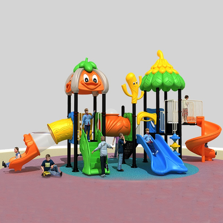 बाहरी सुरक्षा वाले बच्चों के लिए रोमांचक वन खेल का मैदान स्लाइड