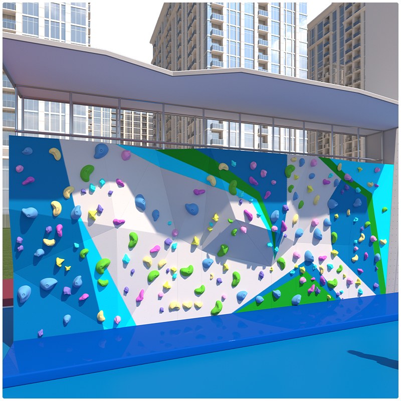 बहु-ऊंचाई मॉड्यूलर इनडोर चढ़ाई वाली दीवार | एडवेंचर पार्क की चढ़ाई