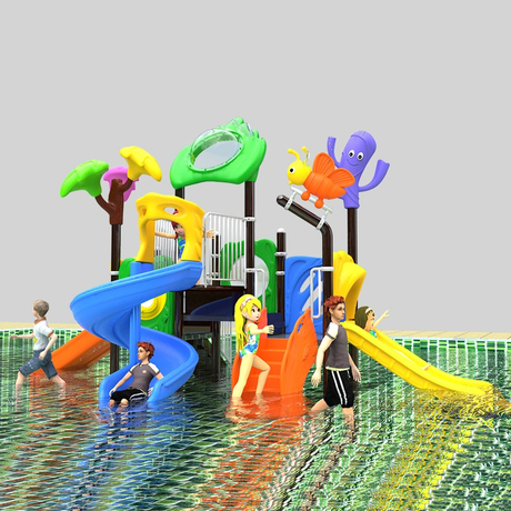 थीम पार्क अपग्रेड के लिए आधुनिक पानी के खेल का मैदान स्लाइड