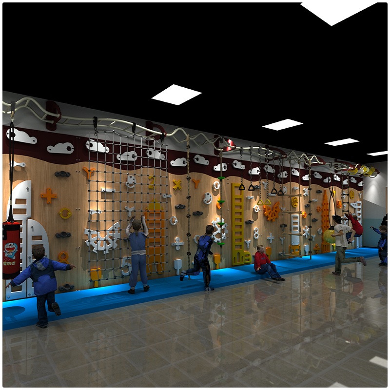 चंचल खेल का मैदान चढ़ाई वाली दीवार - थीम वाला इनडोर चढ़ाई दीवार सेट