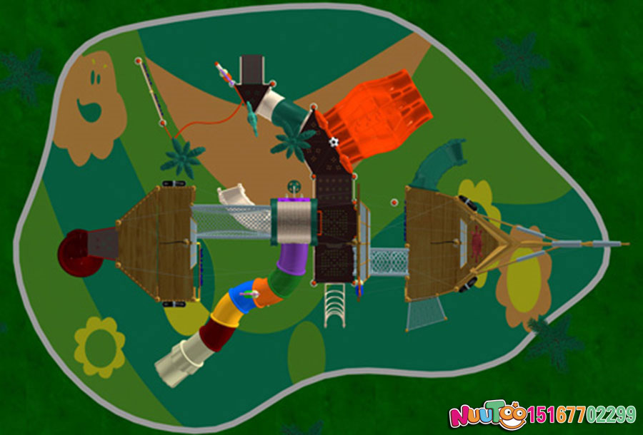 乐图非标游乐+海盗船+大型组合滑梯-(7) ले तू गैर-मानक सवारी + समुद्री डाकू जहाज + बड़ी संयोजन स्लाइड - (7)