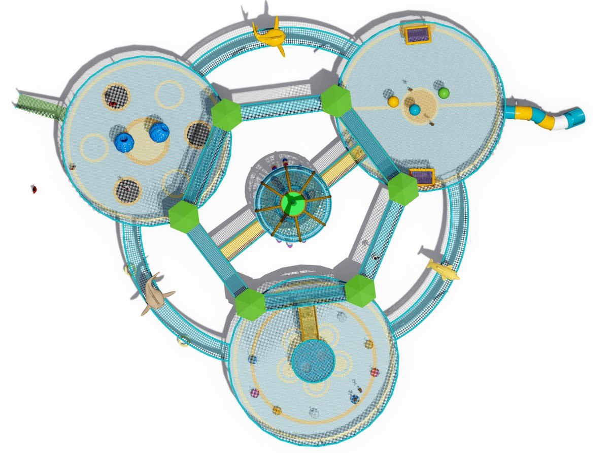 15. बड़े रस्सी वाले खेल के मैदान की संरचना-5