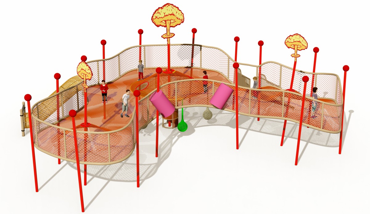 16. रस्सी पर चढ़ना खेल का मैदान उपकरण -3