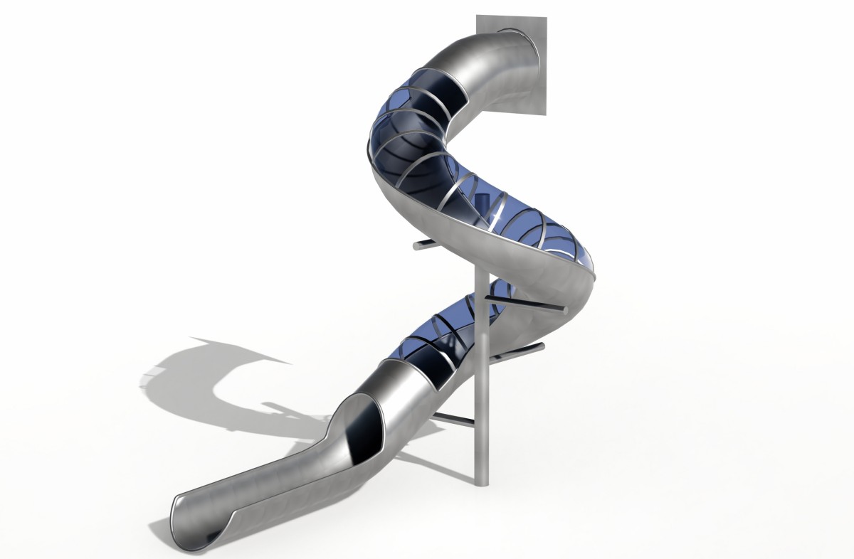 1.खेल का मैदान स्टेनलेस स्टील स्लाइड (1)