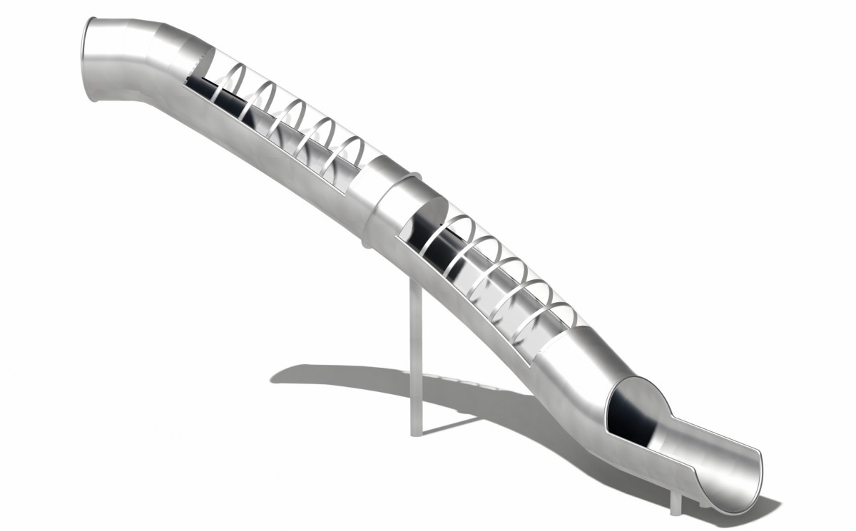 6.आउटडोर खेल का मैदान स्टेनलेस स्टील स्लाइड (2)