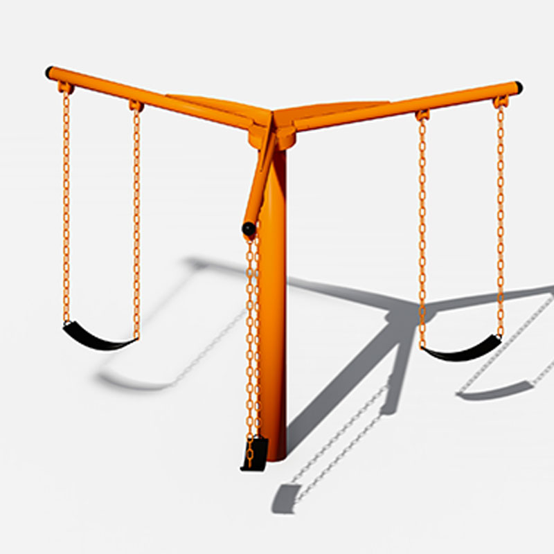 विश्वसनीय आउटडोर खेल मनोरंजन के लिए हेवी-ड्यूटी गैल्वेनाइज्ड पाइप किड्स स्विंग