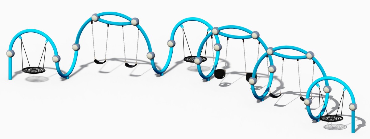 आउटडोर खेल का मैदान बच्चा झूला (4)