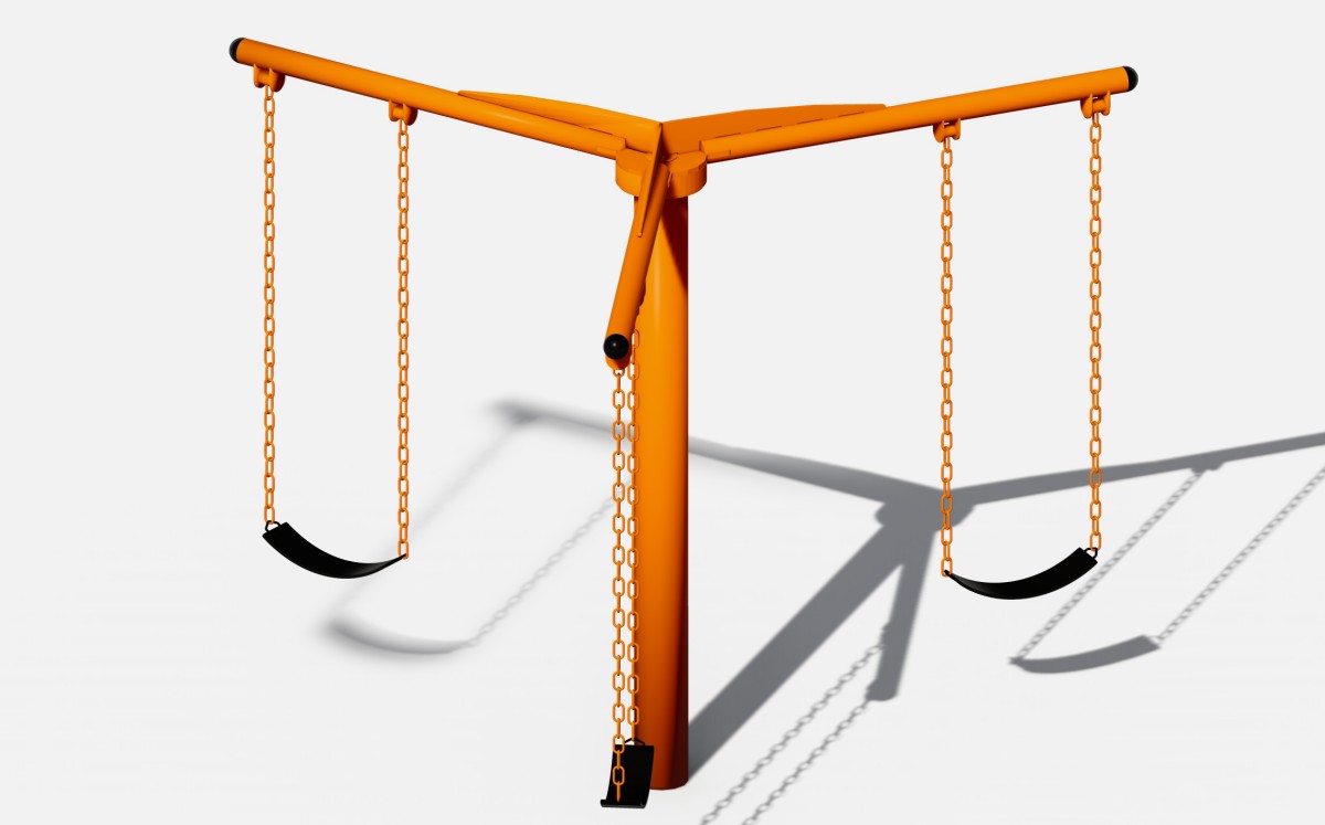 वाणिज्यिक खेल का मैदान स्विंग सेट (4)