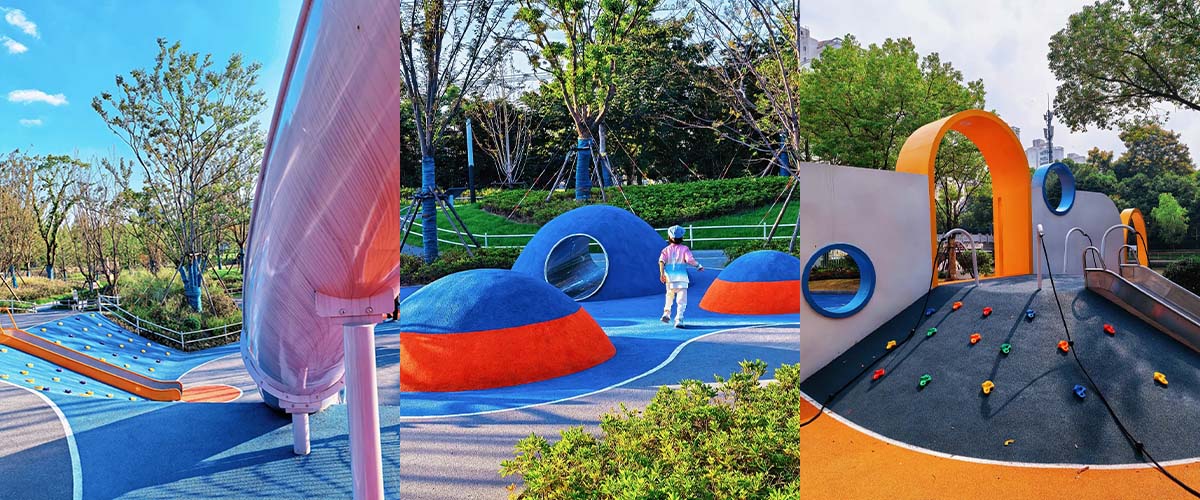 व्यावसायिक उपयोग के लिए सुरक्षित और मज़ेदार बच्चों के खेल का मैदान उपकरण