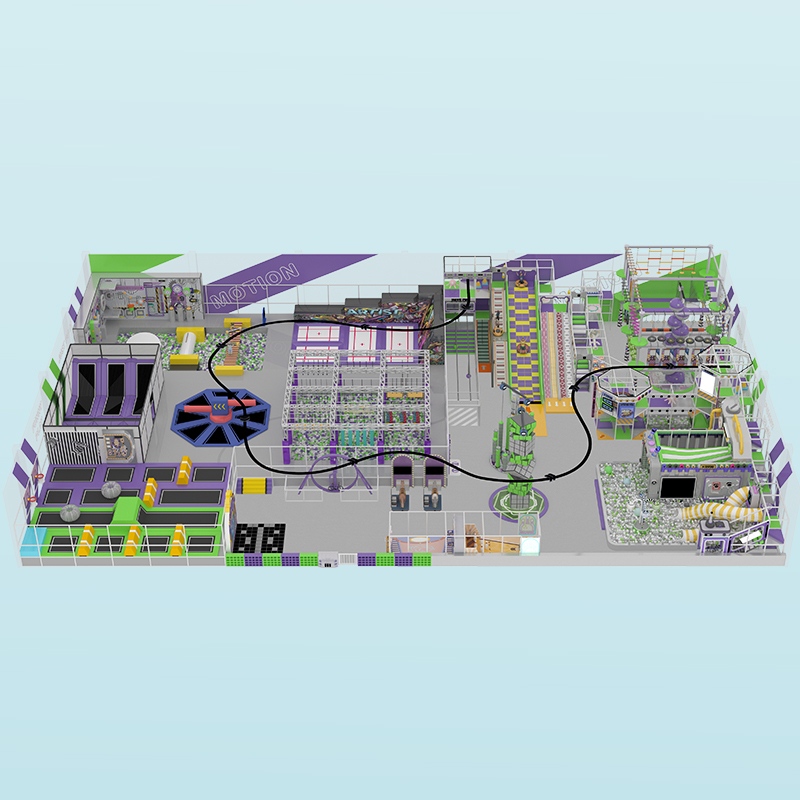 किड्स इंडोर स्पोर्ट्स पार्क सेट - कस्टम खेल का मैदान उपकरण 