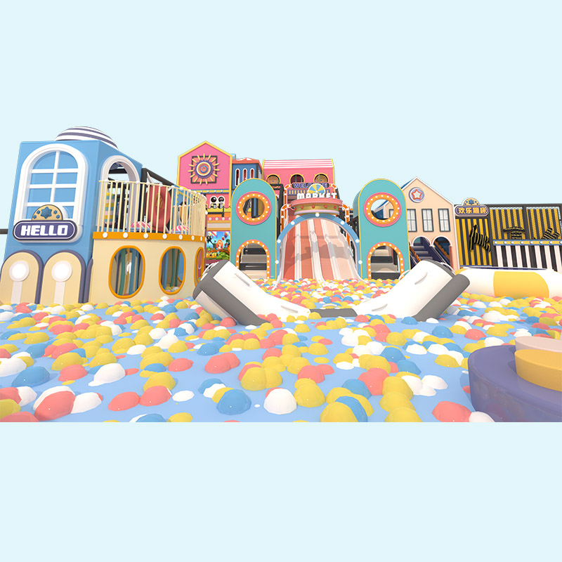 मैकरॉन सीरीज भूलभुलैया इंडोर खेल का मैदान - पेस्टल खेल का मैदान आपूर्तिकर्ता 