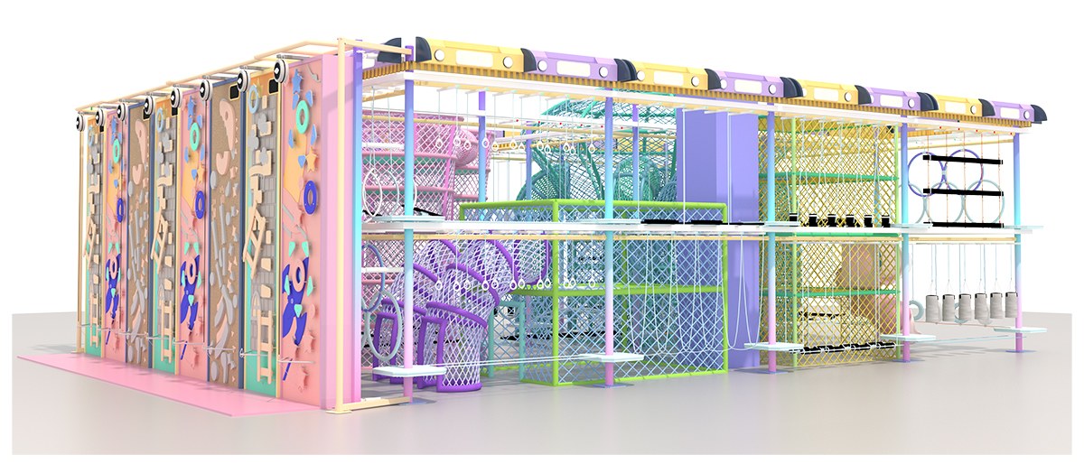 3.इंडोर एडवेंचर रोप्स कोर्स (2)