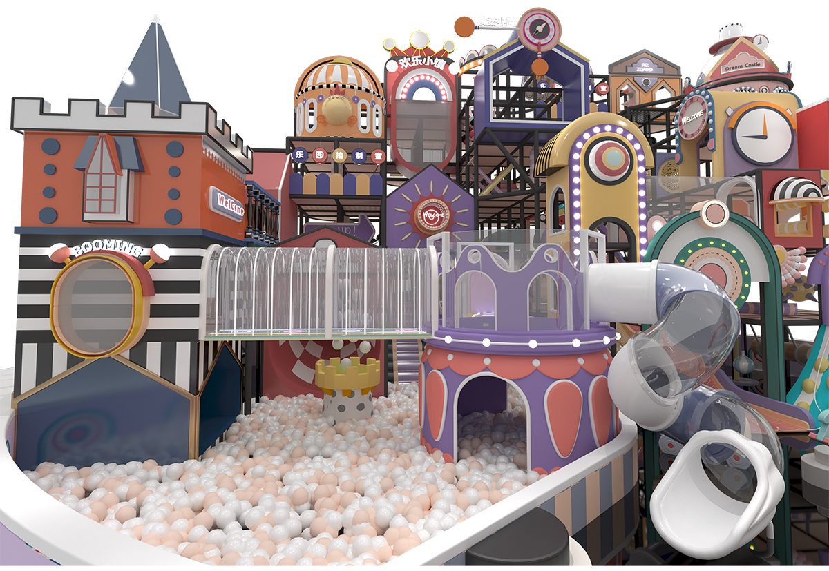 5.किड्स मैकरॉन पेस्टल इंडोर प्ले स्ट्रक्चर (5)