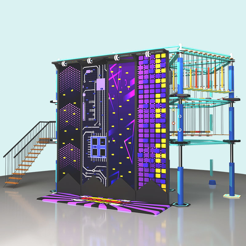 इंडोर हाई रोप्स कोर्स - मॉल एडवेंचर प्ले सप्लायर