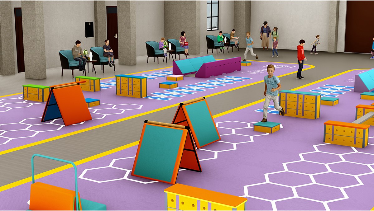 4. बच्चों के इनडोर बाधा कोर्स प्रशिक्षण (6)