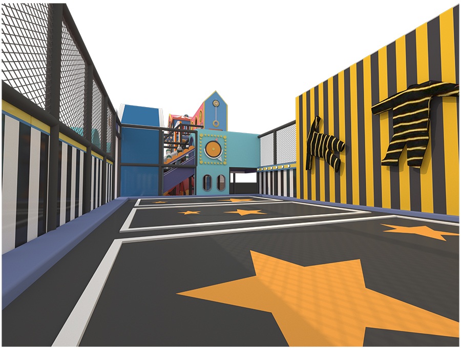 भूलभुलैया इनडोर खेल का मैदान कैसे बनाएं (3)