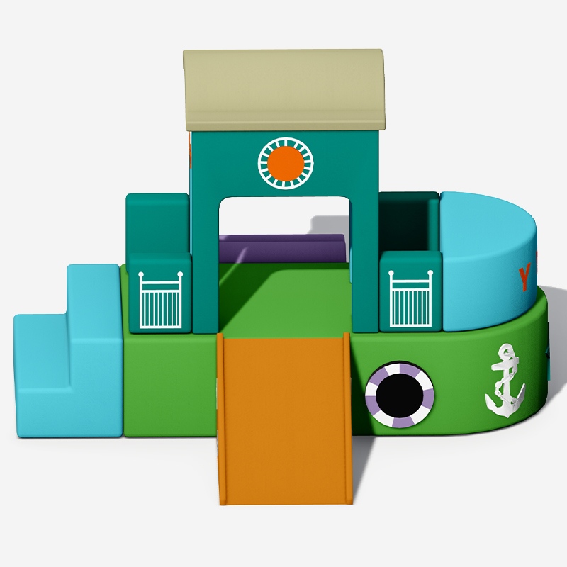 इनडोर सॉफ्ट प्ले उपकरण - सॉफ्ट-पैडेड क्लाइंबिंग फ़्रेम