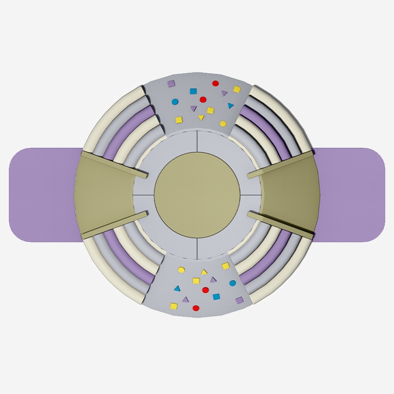 सर्कुलर सेंसरी इंडोर सॉफ्ट प्ले उपकरण 