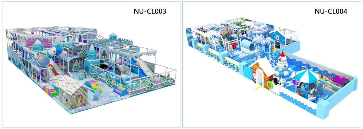 स्नो थीम इनडोर खेल का मैदान (2)