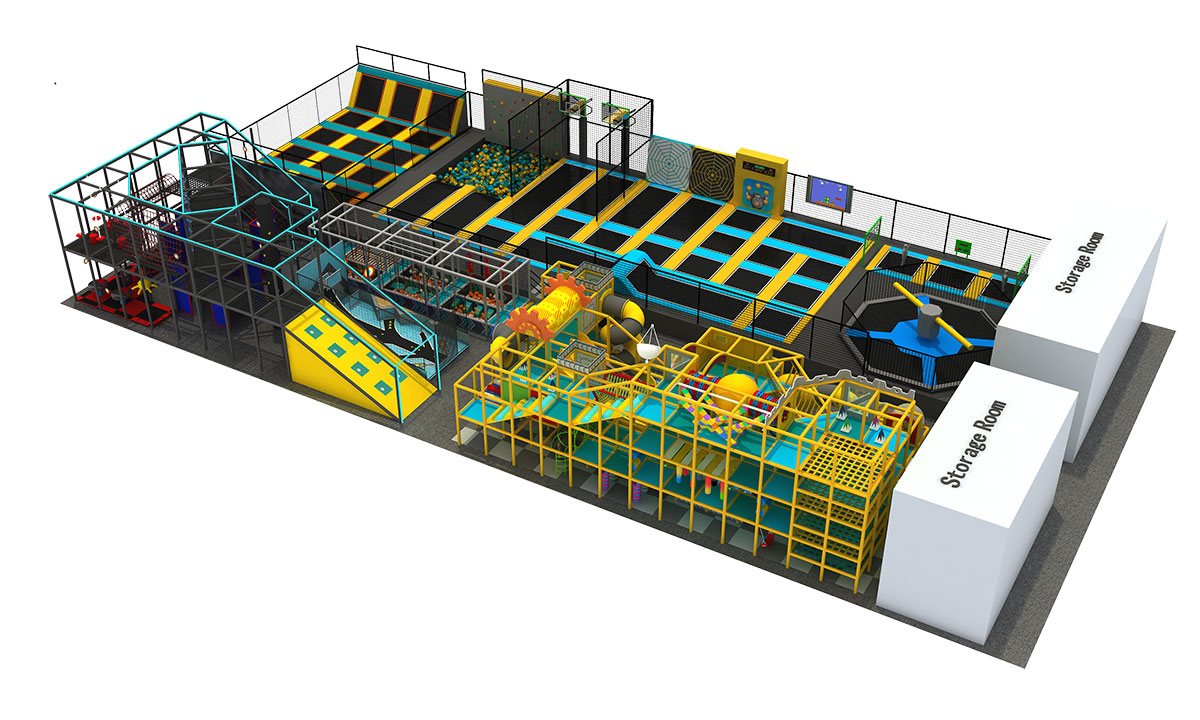 इनडोर ट्रैम्पोलिन पार्क उपकरण (7)