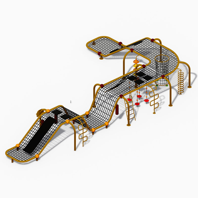 लहरदार चढ़ाई खेल का मैदान उपकरण