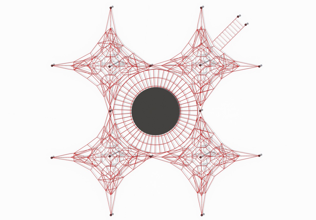 आउटडोर बच्चों के नेट क्लाइंबिंग फ्रेम-5 का मनोरम प्रदर्शन