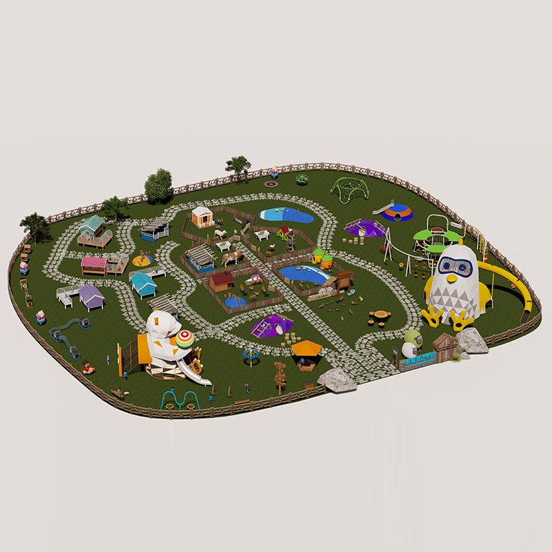 बच्चों के अनुकूल और मॉड्यूलर पोल्ट्री पालतू खेल का मैदान