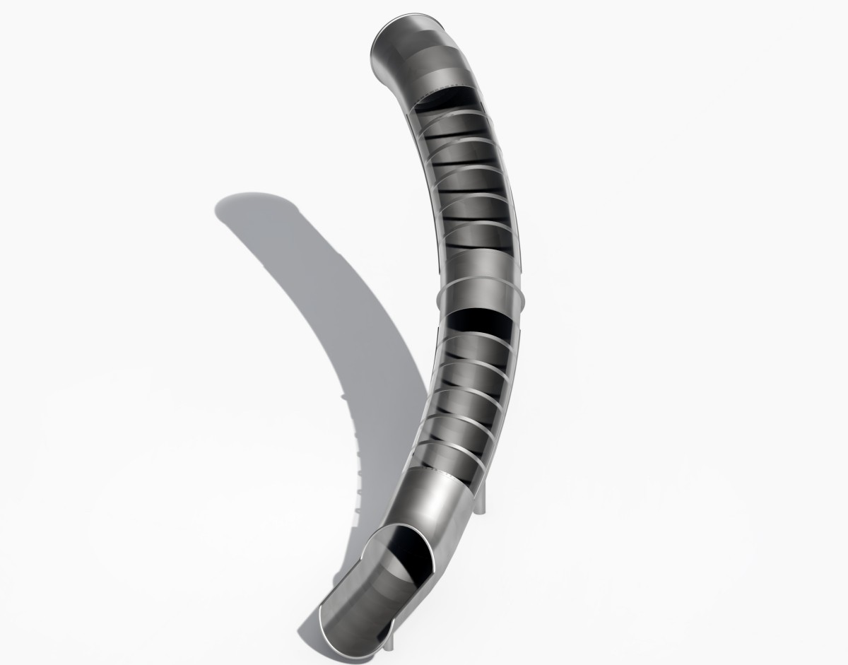 6.आउटडोर खेल का मैदान स्टेनलेस स्टील स्लाइड (4)