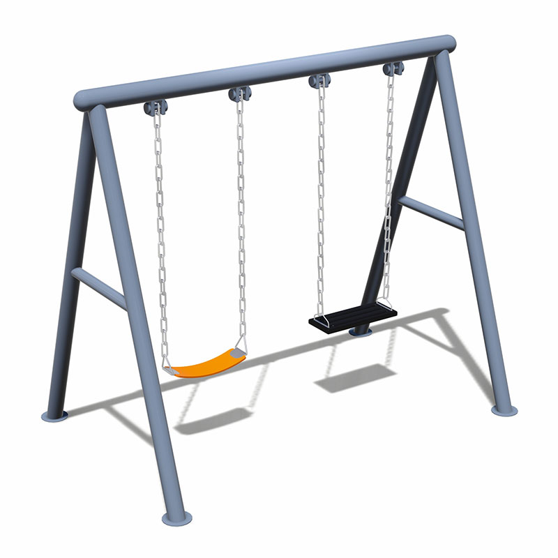 बच्चों की सुरक्षित खेल गतिविधियों के लिए स्थिर आधार के साथ आउटडोर बच्चों का झूला