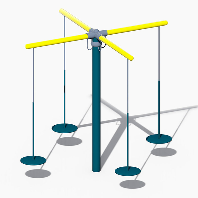 सुरक्षित मनोरंजक दैनिक खेल के लिए गैल्वनाइज्ड पाइप किड्स आउटडोर स्विंग