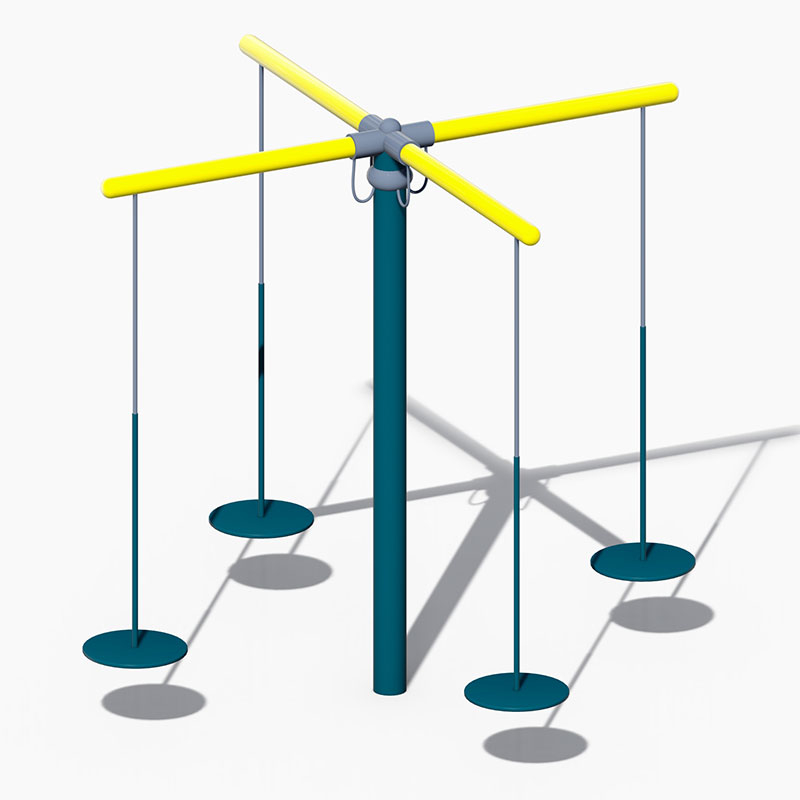 सुरक्षित मनोरंजक दैनिक खेल के लिए गैल्वनाइज्ड पाइप किड्स आउटडोर स्विंग