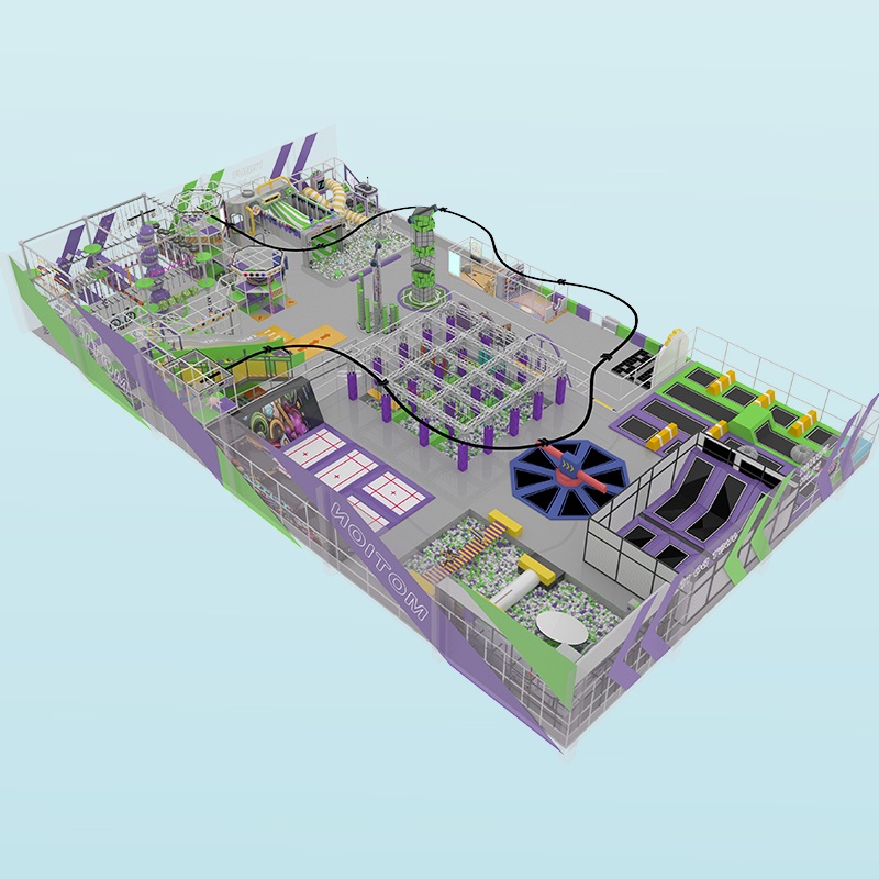 किड्स इंडोर स्पोर्ट्स पार्क सेट - कस्टम खेल का मैदान उपकरण 