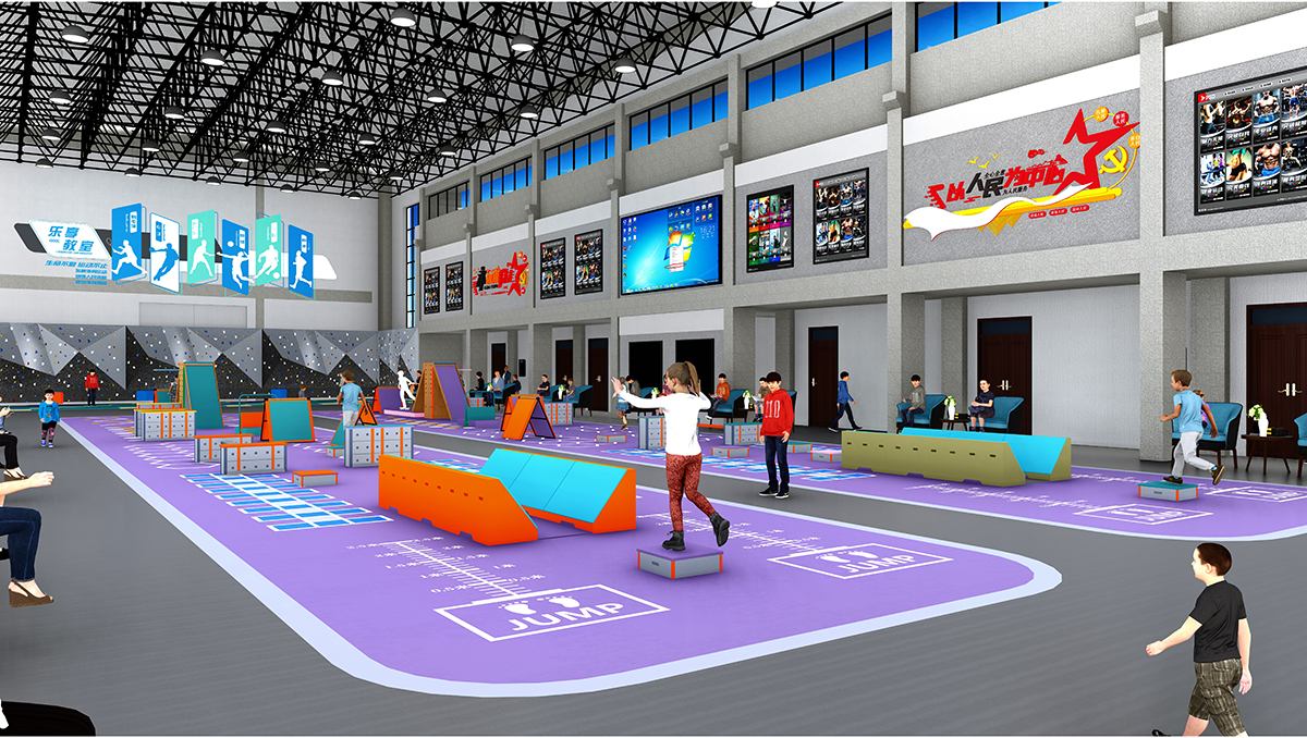 4. बच्चों के इनडोर बाधा कोर्स प्रशिक्षण (7)