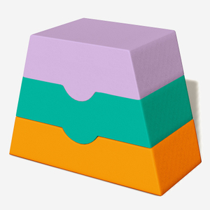 ट्राई-कलर स्टैक्ड इंडोर सॉफ्ट प्ले वॉल्टिंग हॉर्स