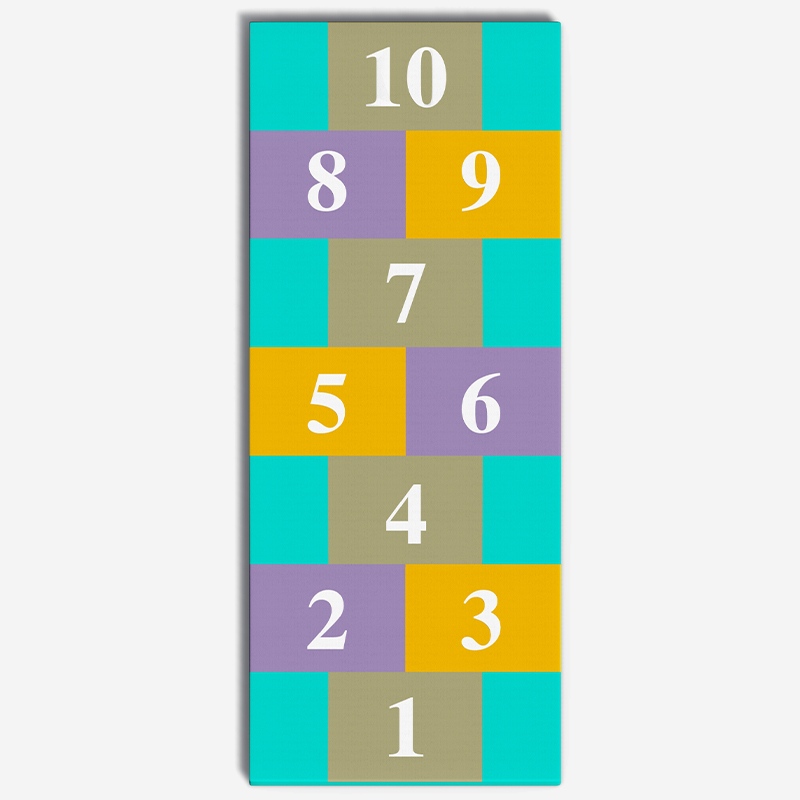 नंबर-थीम वाले कस्टम इंडोर सॉफ्ट प्ले सेफ्टी मैट