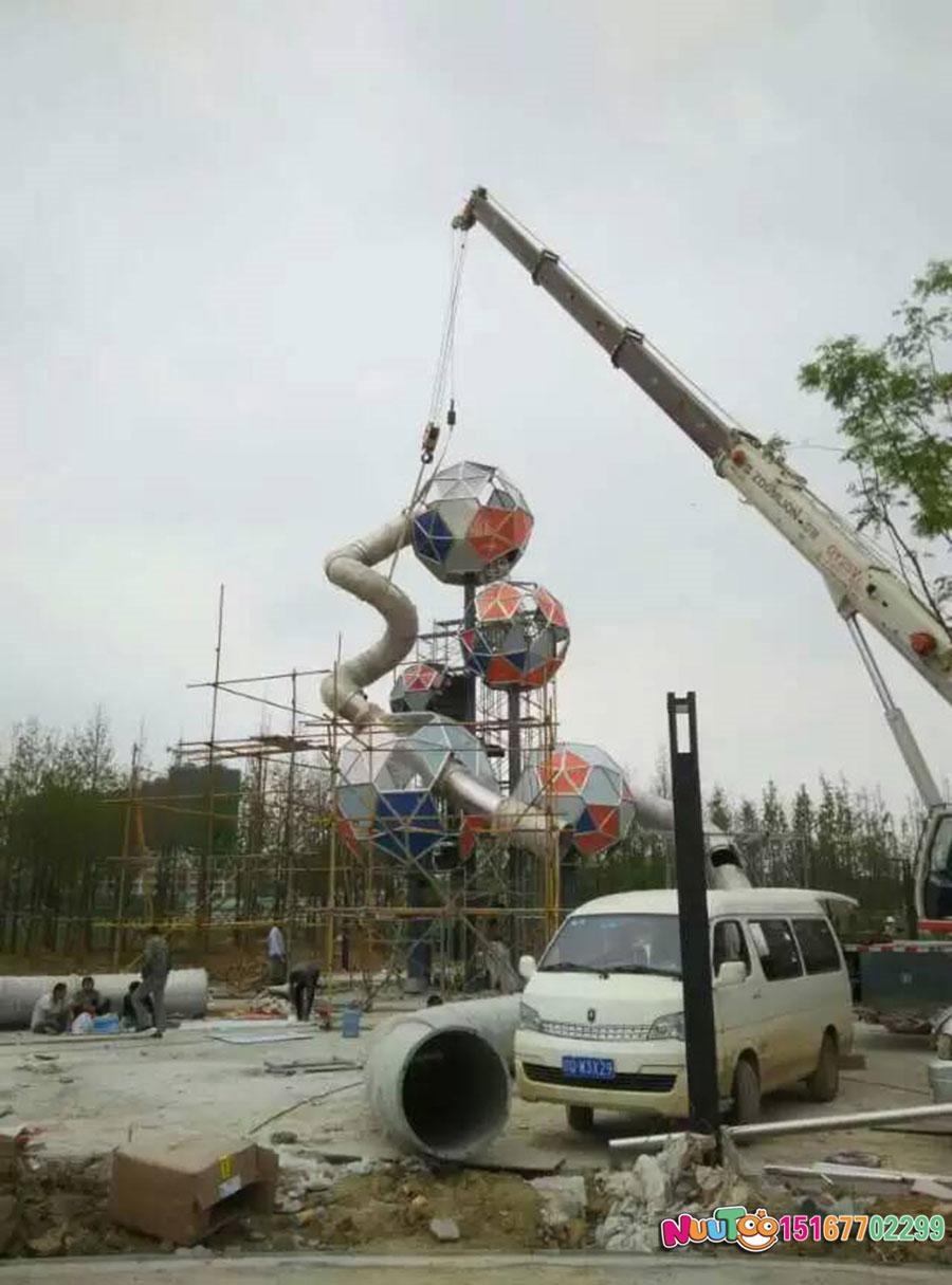गैर-मानक मनोरंजन + बड़े संयोजन स्लाइड नानजिंग वेंके स्टेनलेस स्टील स्लाइड (10)