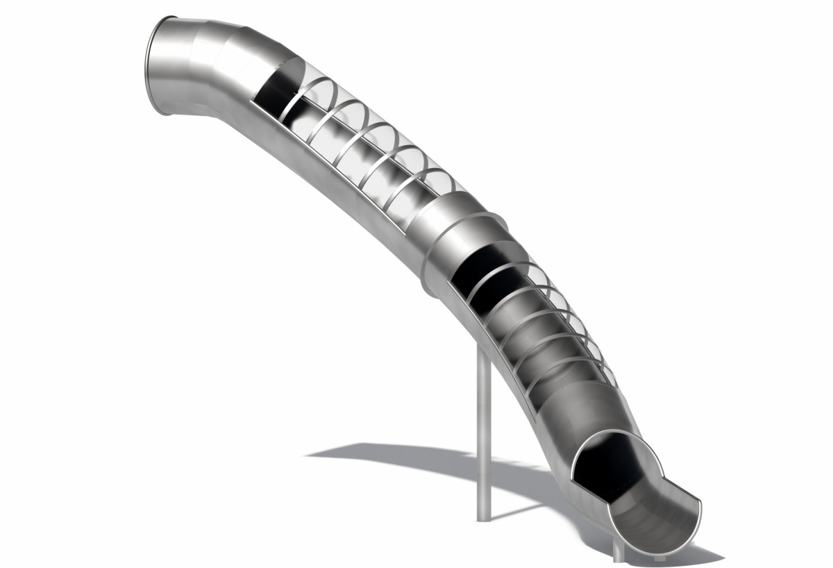 6.आउटडोर खेल का मैदान स्टेनलेस स्टील स्लाइड (5)