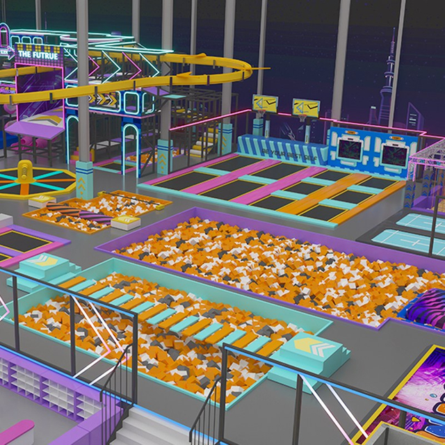 कस्टम स्पोर्ट्स पार्क निर्माण एवं बच्चों के खेल क्षेत्र प्रणाली