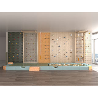 टिकाऊ वाणिज्यिक इनडोर चढ़ाई दीवार सेट