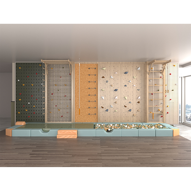 टिकाऊ वाणिज्यिक इनडोर चढ़ाई दीवार सेट