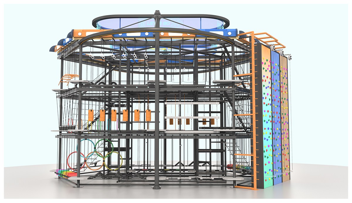 5.टीम बिल्डिंग इंडोर हाई रोप्स कोर्स (4)