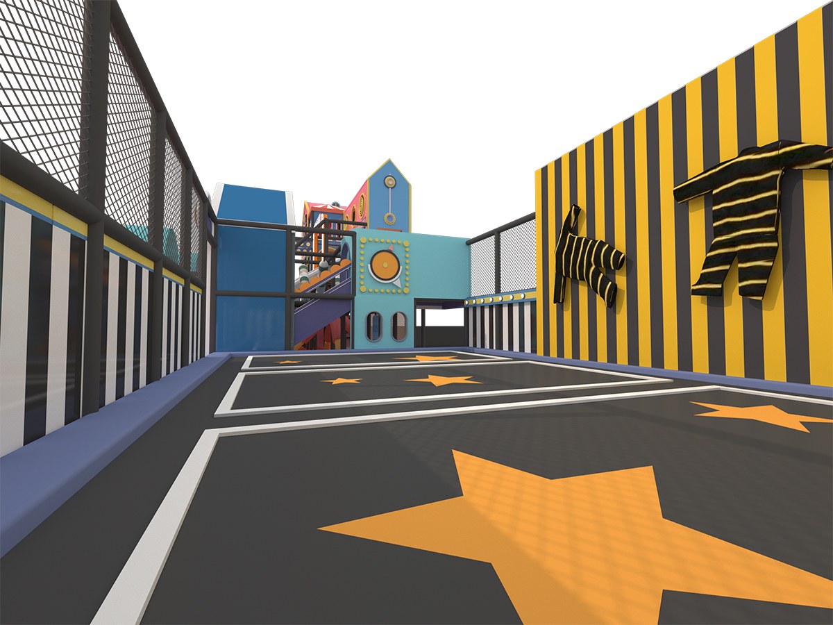 1. मैकरॉन पेस्टल इंडोर प्लेग्राउंड भूलभुलैया (2)