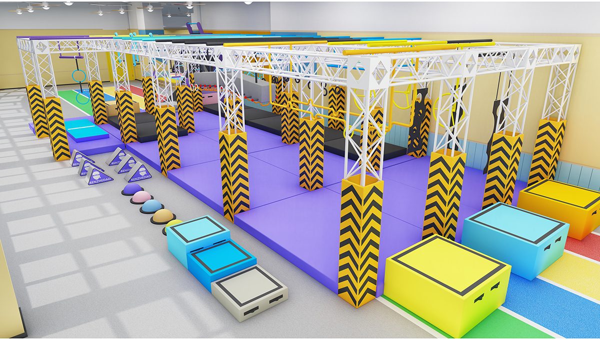 7. निंजा योद्धा इंडोर बाधा कोर्स (2)