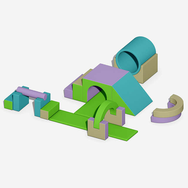 मॉड्यूलर क्रॉल और इनडोर सॉफ्ट प्ले उपकरण पर चढ़ें