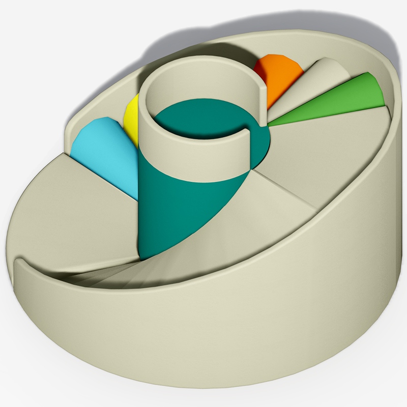 स्पाइरल मॉड्यूलर इंडोर सॉफ्ट प्ले उपकरण 