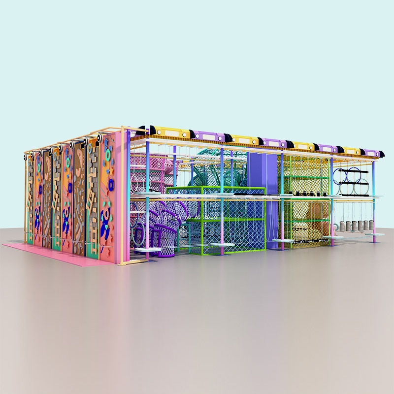 मॉल और खेल के मैदानों के लिए पर्यावरण-अनुकूल इनडोर हाई रोप्स कोर्स