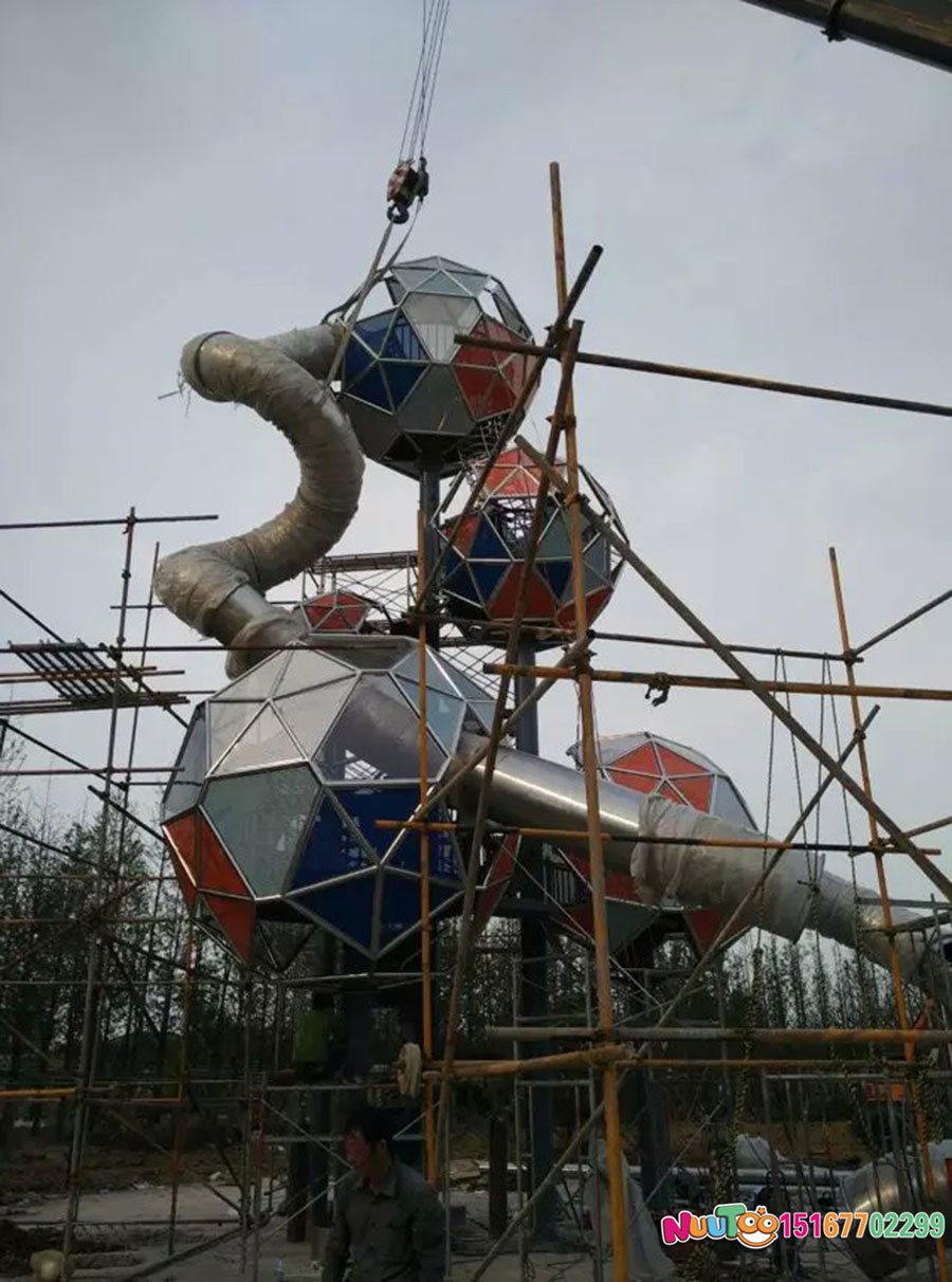 गैर-मानक मनोरंजन + बड़े संयोजन स्लाइड नानजिंग वेंके स्टेनलेस स्टील स्लाइड (12)