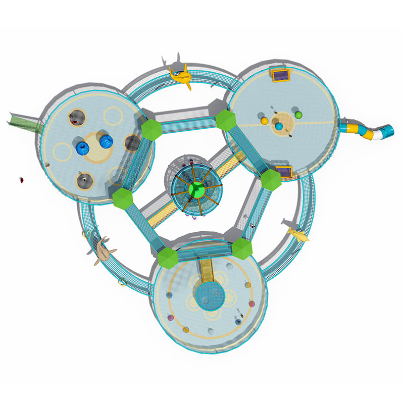 साहसिक रस्सी ट्रैम्पोलिन चढ़ाई फ़्रेम
