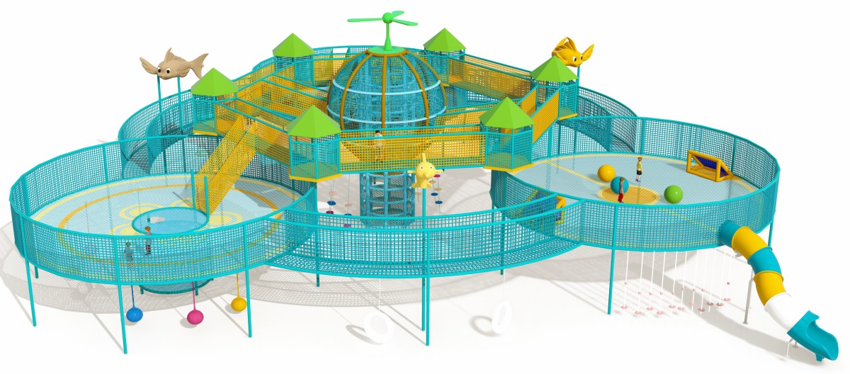 15. बड़े रस्सी वाले खेल के मैदान की संरचना-2