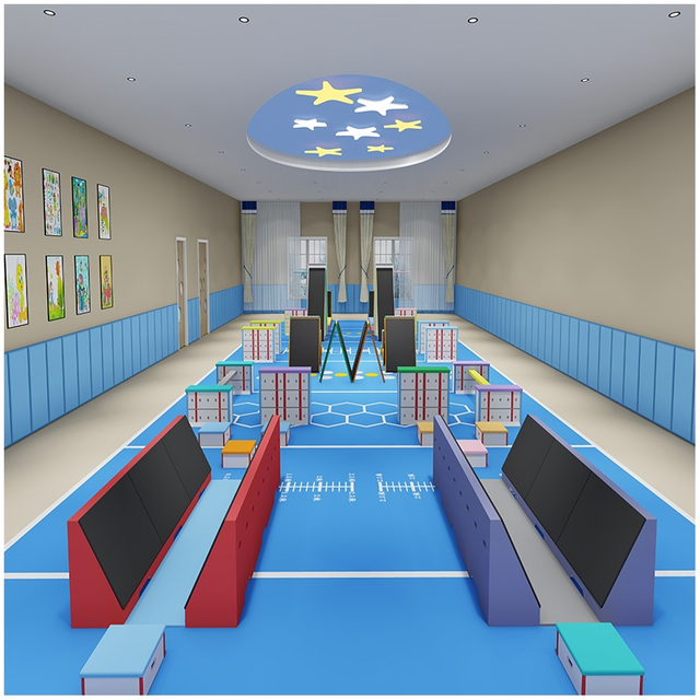 बच्चों के लिए मॉड्यूलर इनडोर बाधा कोर्स प्रशिक्षण उपकरण